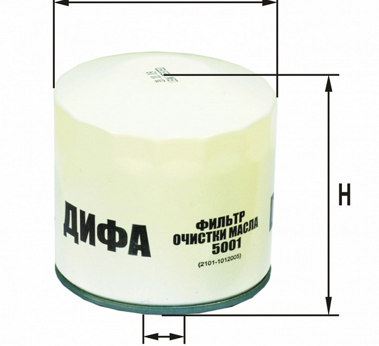 DIFA 5001, Фильтр масляный